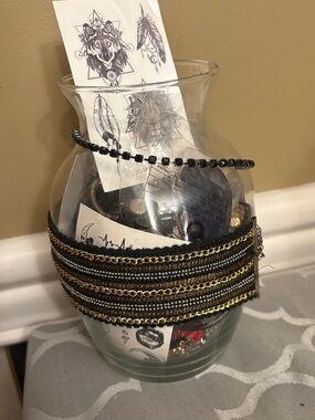Goth Jewelry Jar Curated necklaces, bracelets, ring. & more